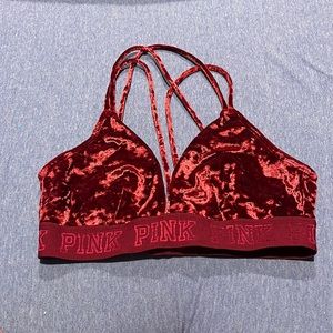 PINK Velvet Bralette